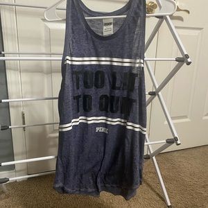 PINK VICTORIAS SECRET muscle tank top